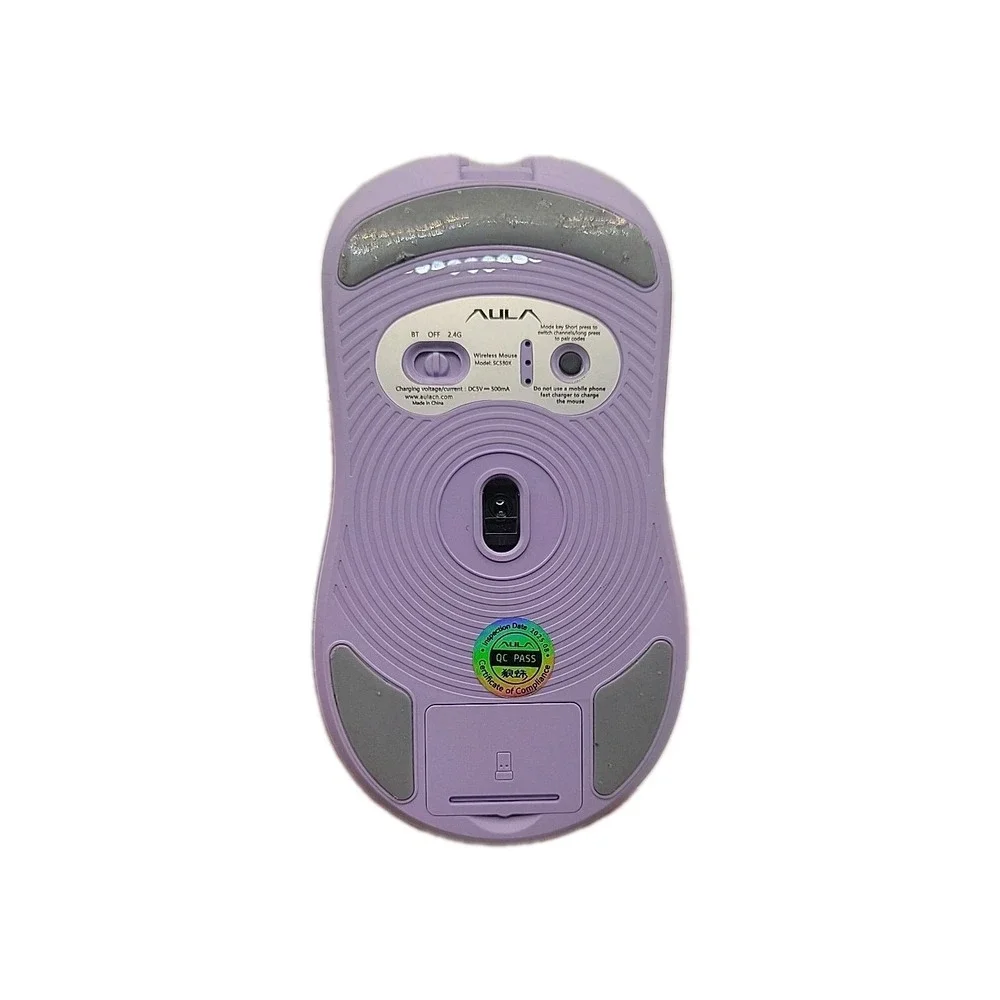 AULA SC580X Wireless Gaming Mouse for Laptop/PC/Mac/Tablet - Light Purple
